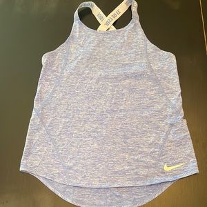 Girls Blue Nike Tank Top